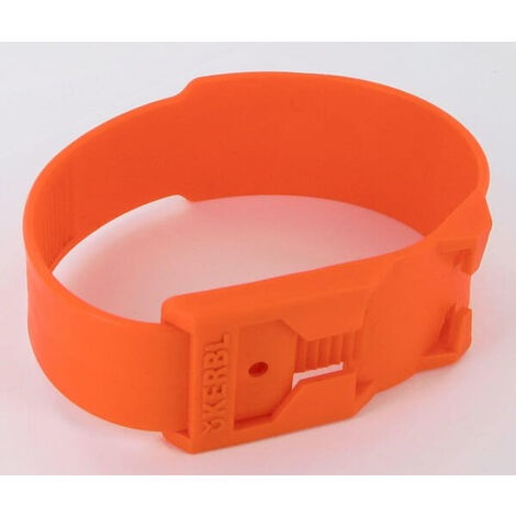 Bracelet en plastique Kerbl pour Vacum, 37 x 3,8 cm, orange