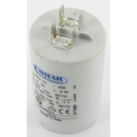 DAB – Condensateur 25 µF – Tension 400V – Adaptable pour systèmes variés – R00010362 (1/3)