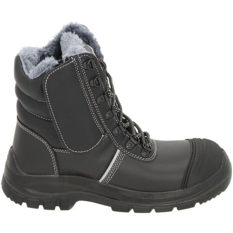 Chaussures De Sécurité Hiver Hommes Aspen S3 - Cuir, Antidérapantes, Doublure Chaude Résistantes Eau Huile