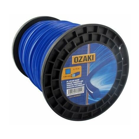 Bobine fil nylon carré OZAKI 400 m diamètre 2,40 mm (1/2)