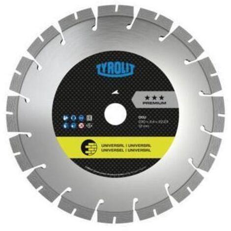 Disque à tronçonner diamant DCU Premium D. 180 mm perçage 22,23 mm construction universelle 12 mm (1/4)