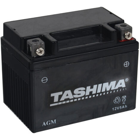 Batterie Plomb étanche 12v Gel/agm, 5a, L: 120, L: 71, H: 91mm, + à Droite Pour Scooter Motos. Remplace Yuasa Yb4lb - Batterie à