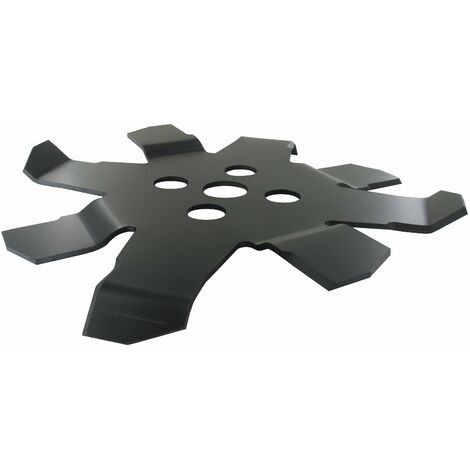 Lame de débroussailleuse mulching 8 dents 250mm – Coupe précise pour gazon – Compatible tondeuses – Épaisseur 3mm – F1 Distribution