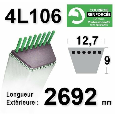 Courroie 4L1060 - 4L106 (1/2)