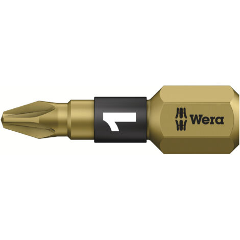 Embout 855/1 BTH 1/4 po. PZD 1 longueur 25 mm BiTorsion extra-dur WERA (Par 10) (1/5)