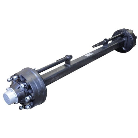Essieu en acier pour remorques agricoles – Longueur 1500 mm – Freins carrés 40-80 mm – Capacité de charge variable – A505402001500 – Adrn