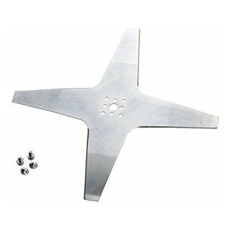 Lame courbée robot tondeuse 4 dents diamètre 24cm AMBROGIO - WIPER 50D001802