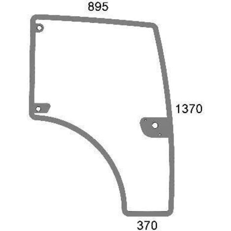 Jeu De Vitres Hwam Pour Poêles 3100m à 7100m - Verre De Porte Transparent/noir Avec Joint Et Fixation (réf. 22-1179) - Neuf Sous Blister
