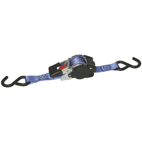 Kerbl Sangle d'arrimage automatique 25 mm x 1,8 m avec crochet en S (1/5)