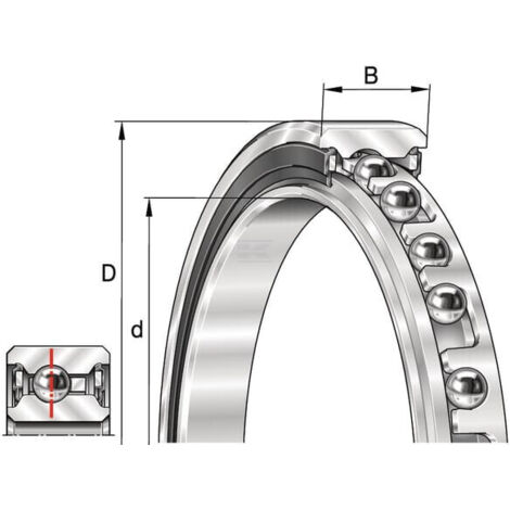 Roulement à Billes FAG 6214 - 70x125x24mm - Neuf - Qualité Allemande