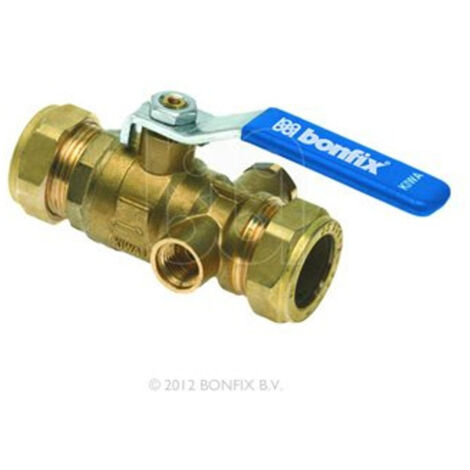 Bonfix Robinet à bille avec drainage auto-freinant 15mm kiwa (1/3)