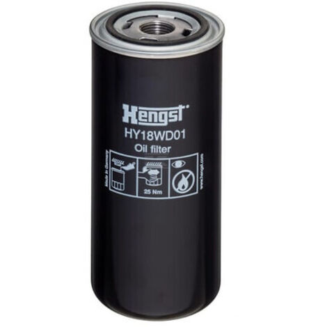 Filtre à Huile HENGST H17W02 Pour FORD Ranger Mk2 - Diam. 93mm, Filetage 3/4-16 UNF