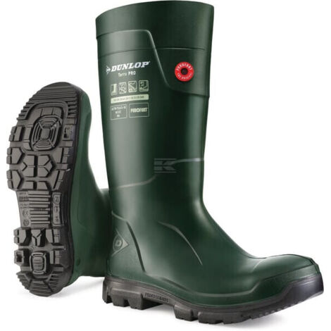 Dunlop Terrapro Construction Boot Bottes De Sécurité Mi-mollet Homme - Purofort Imperméables, Confortables Et Résistantes Pour Chantier Et Agriculture