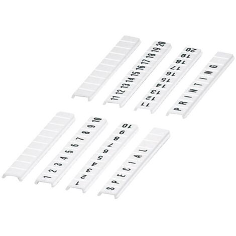 Phoenix Contact 0801406:0011 Marquage de bornes blanc 10 pc(s) S828051 (1/2)