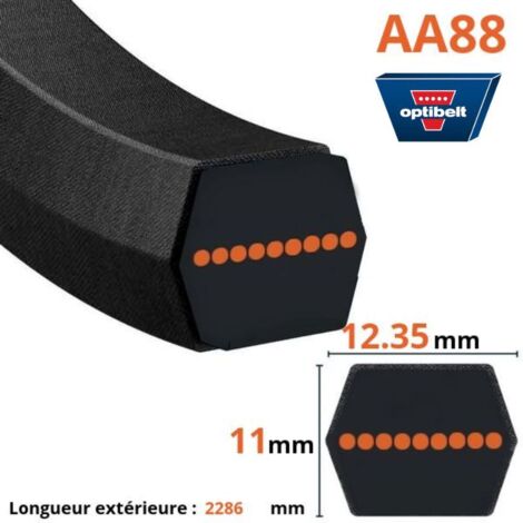 Courroie hexagonale lame autoportée MTD AA88 - 754-0443, 954-0443