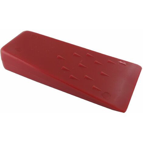 Coin d'abattage en ABS type C – Sécurité anti-retour – Dimensions 140 x 70 x 27 mm – Outil pour déboisement professionnel