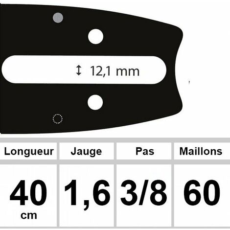 Guide OZAKI 40 cm 3/8 1,6mm (1/2)