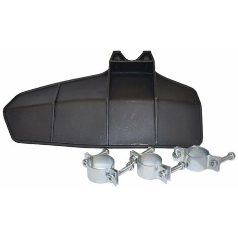 Carter de protection adaptable pour débroussailleuse – Compatible tubes 24/26/28mm – Installation rapide avec colliers de réduction