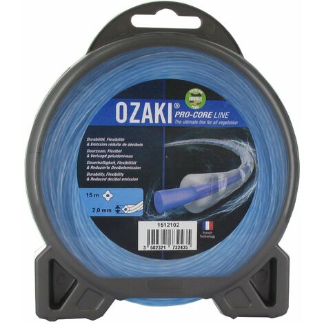 Bobine Greenstar 3857 Aluline Ozaki - Nylon Renforcé, 15 M, Diamètre 1,60 Mm - Pour Débroussailleuse