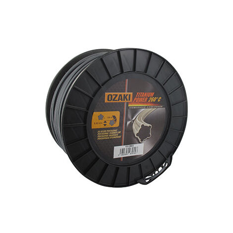 Bobine fil nylon pentagonal bi-composant OZAKI titanium power - 3,50 mm x 136m - qualité professionnelle (1/3)