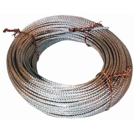 Câble métallique en acier inoxydable 3mm pour extérieur – Résistant à la rouille – Charge maximale 100kg – WR03RVS – Kramp