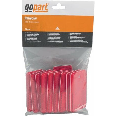 Catadioptre rectangle rouge 94x44mm à visser GOPART LA75003 (1/3)