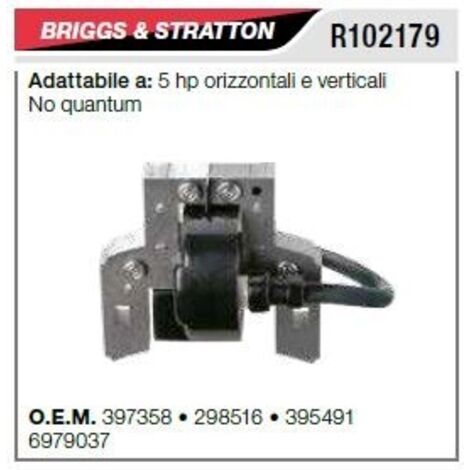 Bobine d'allumage adaptable pour moteurs Briggs & Stratton – Compatible avec 397358, 697037, 298316 – Poids 0,42kg
