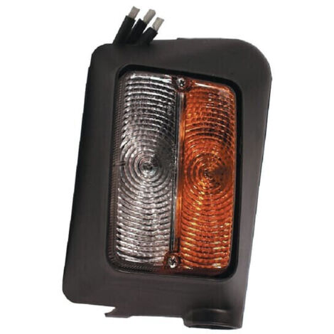 Paire Phares Avant Tracteur JCB – Feux Halogènes 4 Fonctions (Position, Clignotant, Code) Droit & Gauche + Ampoules
