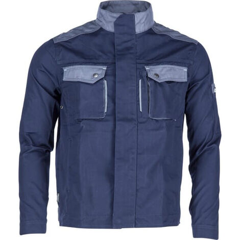 Portwest - Combinaison Contrast matelassée HV - Orange / Bleu Marine