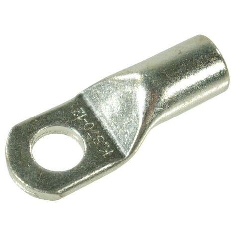 Cosse ronde à oeillet isolée -fil 4 à 6mm² - Trou M6 - Ø6,5mm