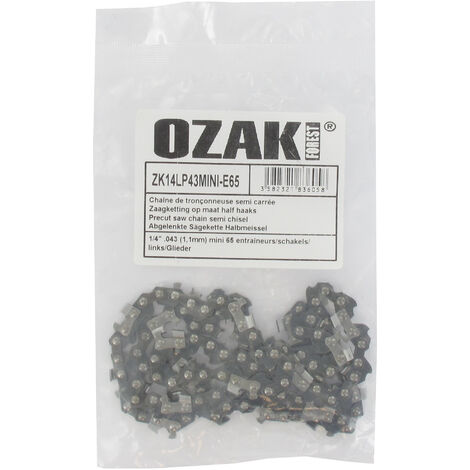 Chaîne de tronçonneuse OZAKI ZK14LP43MINI-E65 (1/2)