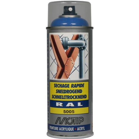 Peinture spray bleu de sécurité MOTIP 07134 (1/3)