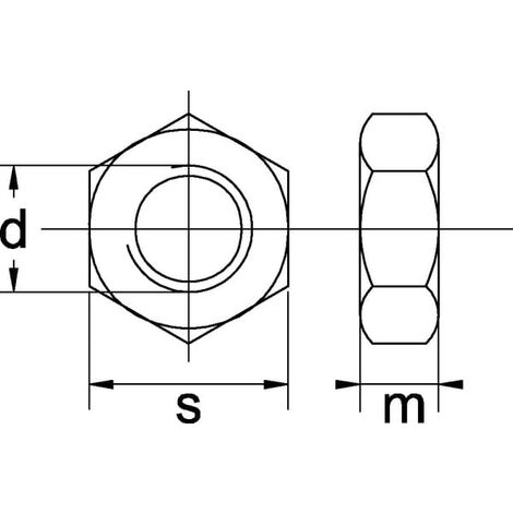 Ecrou frein hexagonal NYLSTOP M24x2 DIN 985