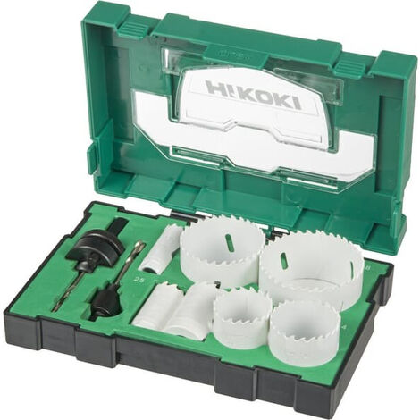 Hikoki – Coffret de scies cloche 11 pcs – Diamètre de perçage max 68mm – Pour bois dur et teck – Type PCB 4 – 40030032 (1/5)
