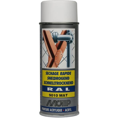 Peinture spray blanc pur MOTIP 07166 (1/4)