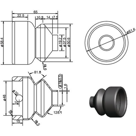 Soufflet Moyen Format Pentagone Pour 4,5x6 / 6x9 / 6x7 Cm - Rail 90 Mm - Occasion