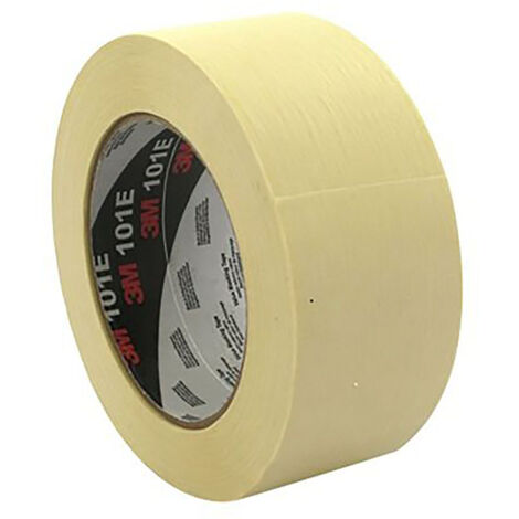 FP – Ruban de masquage papier crêpé 48mm x 50m – Adhésif caoutchouc pour peinture – Épaisseur 0,12mm – Usage général