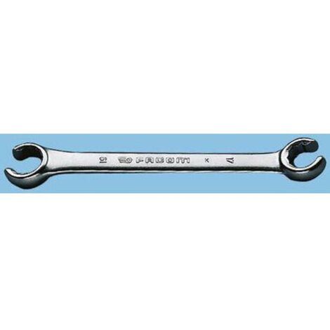 Facom – Clé à tuyauter inclinée 15° – Longueur 150 mm – Pour écrous 10/11 mm – Finition chromée satinée – Norme DIN 3118 – 4210X11 (1/6)