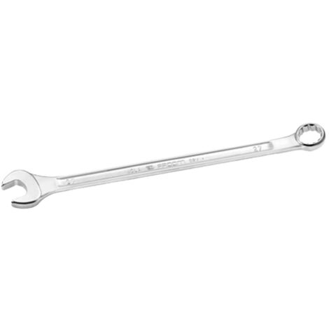 Facom – Clé mixte 27mm – Longueur 433mm – Œil 12 pans OGV® – Tête inclinée 15° pour accès étroit – Finition chrome satiné - 4027LA