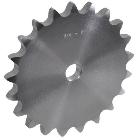 Pignon 40A30 Type A 30 Dents Pour Chaîne à Rouleaux #40 - Pas 1/2", Alésage 19/32", Acier Oxydé Noir