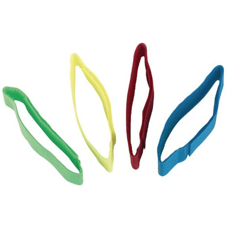 Lot 10 Bracelets Ruban Auto-agrippant Fluo Assortis 36cm