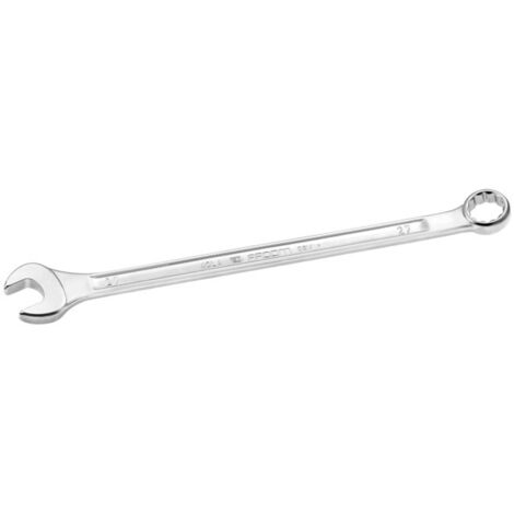Facom – Clé mixte longue 30mm – Œil à 12 pans – Profil OGV incliné 15° – Longueur 472mm – Finition chromée satinée - 4030LA (1/4)