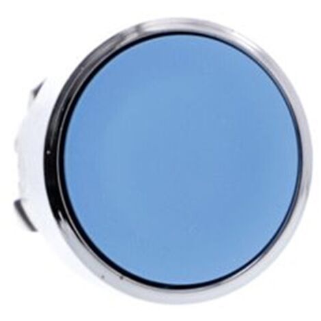 tête bouton poussoir - affleurant - bleu - schneider harmony zb4ba6
