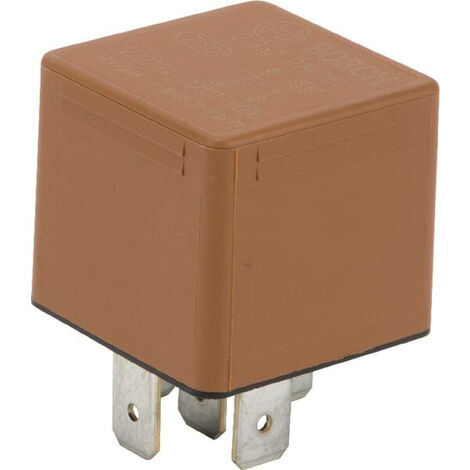 Bosch – Relais adaptable 5 fiches plates 6,3 mm – Tension 12V – Intensité 16A – 332019151 (1/2)