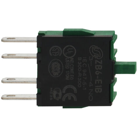 bloc contact pour bouton - harmony zb6 - 1f - 16 mm - schneider electric zb6e1b (1/3)