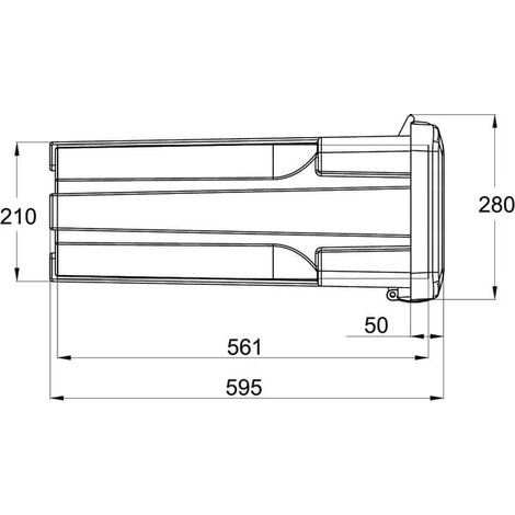 Boîtier Extincteur 6kg DAKEN Adamant 82000 Noir - Caisse Robuste 671x310x247mm Pour Camions & Véhicules