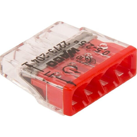Wago – Cosse de batterie pour câbles 0,5 à 2,5 mm² – PUSH WIRE® – Courant 24A – Tension 450V – Lot de 100 pièces – 2273204 (1/10)