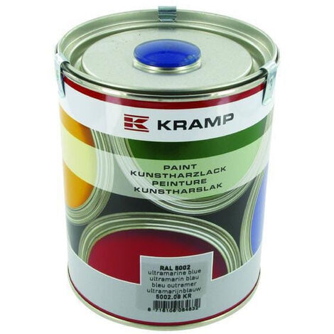 Peinture aérosol bleu outremer 1L – Brillance élevée > 80% – Résistance UV et intempéries – Application sur surfaces industrielles – 500208KR – Kramp