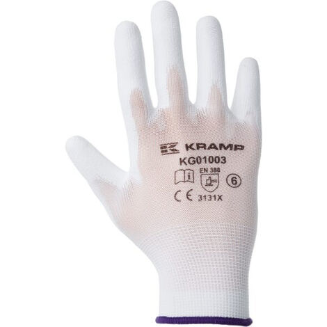 Gants de travail blanc taille 10 UNIVERSEL KG0100310 (1/3)