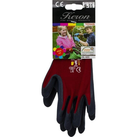 Paire De Gants Enfants En Coton Noir - Taille Unique 21cm - Idéal Déguisement Et Temps Froid